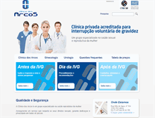 Tablet Screenshot of clinicadosarcos.com
